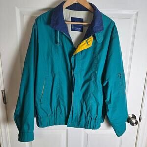 Vintage Fog by London‎ Fog Jacket-Teal/Blue-Large